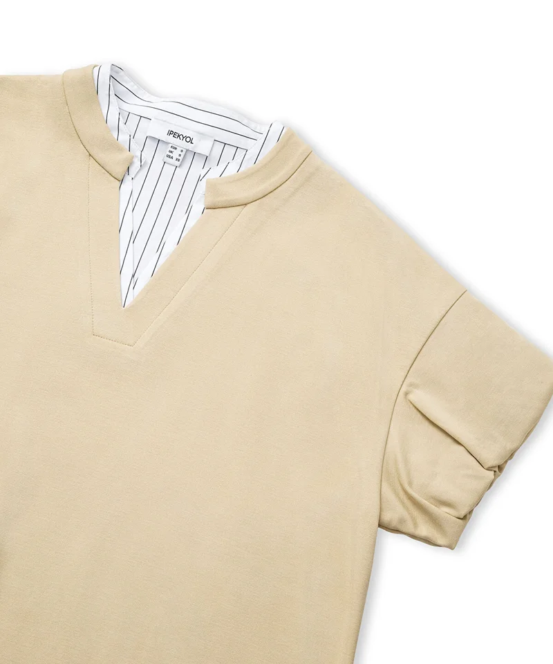 Ipekyol  Layered-Effect Balloon-Sleeve T-Shirt for Women | Best Price UAE