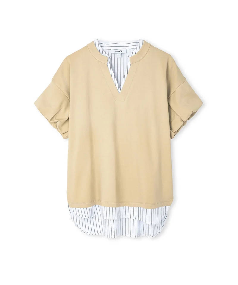 Ipekyol  Layered-Effect Balloon-Sleeve T-Shirt for Women | Best Price UAE