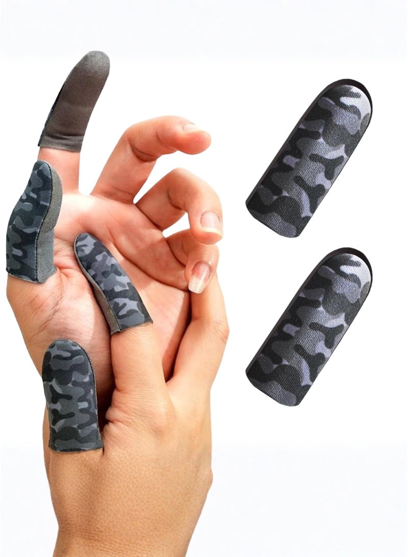كاست ويف أكمام أصابع ألعاب كاستويف بطبعة زي عسكري - قفازات لمس مضادة للتعرق وعالية الحساسية وجيدة التهوية لألعاب ببجي وفري فاير وكول موبايل - Image 1