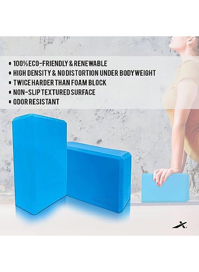 Vector X Yoga Brick Colour May Vary , High Density EVA Foam Yoga Block Brick, Improves Strength Aid Balance and Flexibility, Light Weight, Odour Free, 22.8 X 15 X 7.6 Cm - Image 5