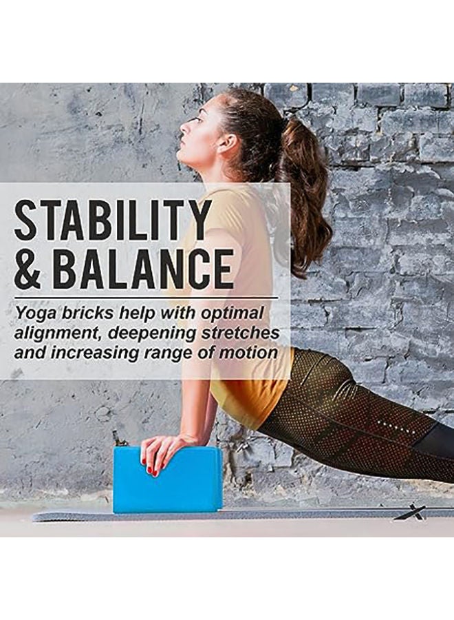 Vector X Yoga Brick Colour May Vary , High Density EVA Foam Yoga Block Brick, Improves Strength Aid Balance and Flexibility, Light Weight, Odour Free, 22.8 X 15 X 7.6 Cm - Image 3