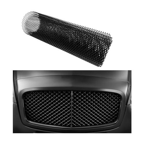 Sylvil Car Grill Mesh, Heavy Duty Aluminum Alloy Grille Insert Bumper with Rhombic Hole, 40"×13" Multifunctional Automotive Screen Mesh Roll for Front Bumper, Car Accessories (4×8 mm) - Image 1