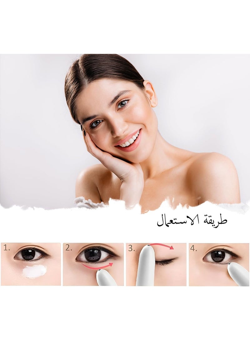 قلم مساج هزاز للوجه والجسم والعين متعدد الاستخدامات للنساء - يعمل بالبطاريات - Image 4