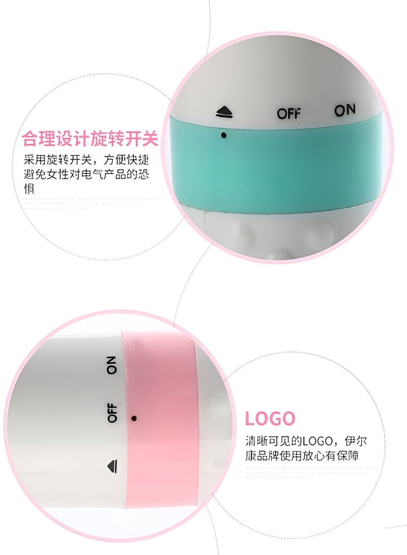 قلم مساج هزاز للوجه والجسم والعين متعدد الاستخدامات للنساء - يعمل بالبطاريات - Image 5