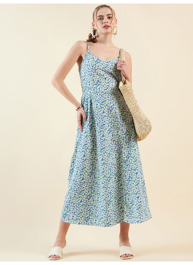 Women Casual Flare Ditsy Plain V-Neck Maxi Dress - pzsku/Z08175B185A6C94441F50Z/45/_/1735903380/5a05fb67-0c13-4db8-9dcb-b0a498893fda