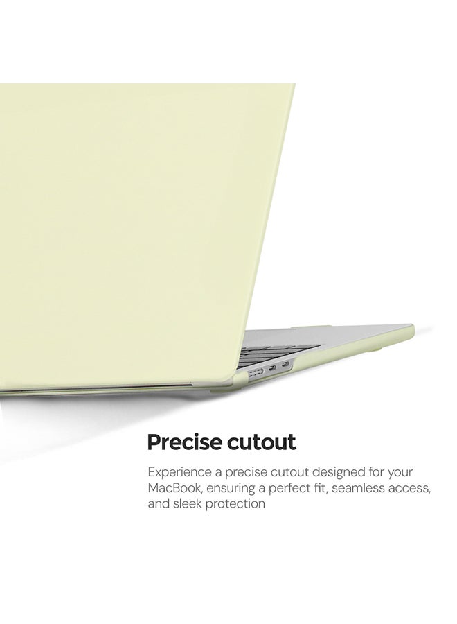 O Ozone Candy Case Compatible with MacBook Pro 14 inch (A2442, A2779, A2918, A2992) 2021 (A3112, A3185, A3401) M4 2024 (A3434) M5 – Hard Shell Case with Keyboard Cover & Screen Protector, Cream Yellow - Image 4