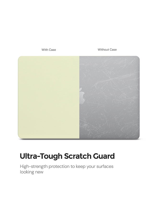 O Ozone Candy Case Compatible with MacBook Pro 14 inch (A2442, A2779, A2918, A2992) 2021 (A3112, A3185, A3401) M4 2024 (A3434) M5 – Hard Shell Case with Keyboard Cover & Screen Protector, Cream Yellow - Image 2