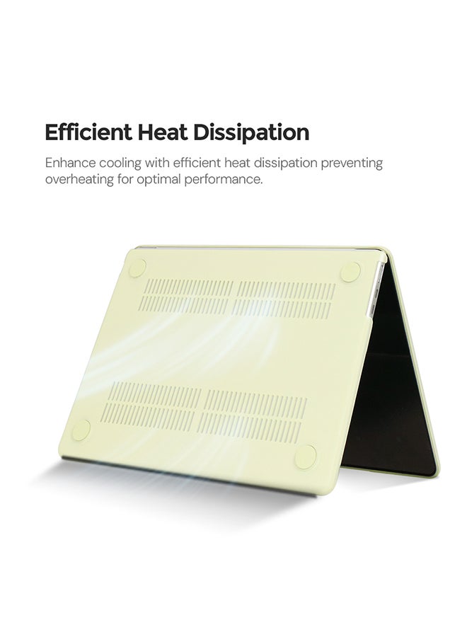 O Ozone Candy Case Compatible with MacBook Pro 14 inch (A2442, A2779, A2918, A2992) 2021 (A3112, A3185, A3401) M4 2024 (A3434) M5 – Hard Shell Case with Keyboard Cover & Screen Protector, Cream Yellow - Image 3