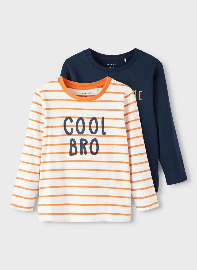 NAME IT Kids 2 Pack Striped T-Shirt