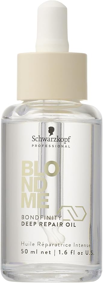 Schwarzkopf Professional زيت الشعر الخفيف من شوارزكوف بروفيشينال بلوند مي بوندفينتي لإصلاح الشعر العميق، حماية من الحرارة، التحكم في التجاعيد، تنعيم الشعر المسامي، إصلاح وتقوية 50 مل - Image 1