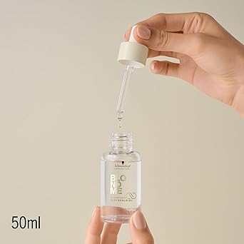 Schwarzkopf Professional زيت الشعر الخفيف من شوارزكوف بروفيشينال بلوند مي بوندفينتي لإصلاح الشعر العميق، حماية من الحرارة، التحكم في التجاعيد، تنعيم الشعر المسامي، إصلاح وتقوية 50 مل - Image 2