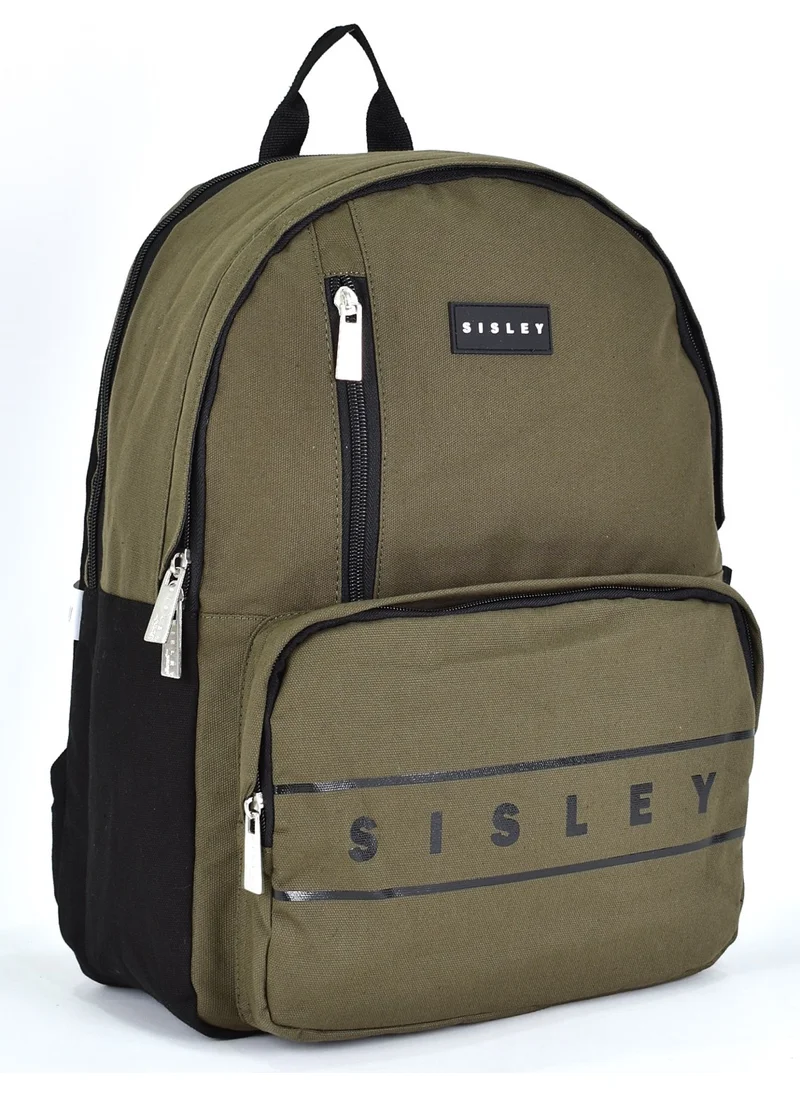 SISLEY School Backpack Unisex Multi Compartment Casual Travel Backpack