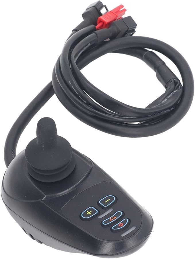 Asmofit Electric Wheelchair Joystick Controller with Brake Function | 360° Rotation Universal Portable Electric Wheelchairs Accessory | DC 24V Brushed Motor Separate Safe Speed Control - Image 1