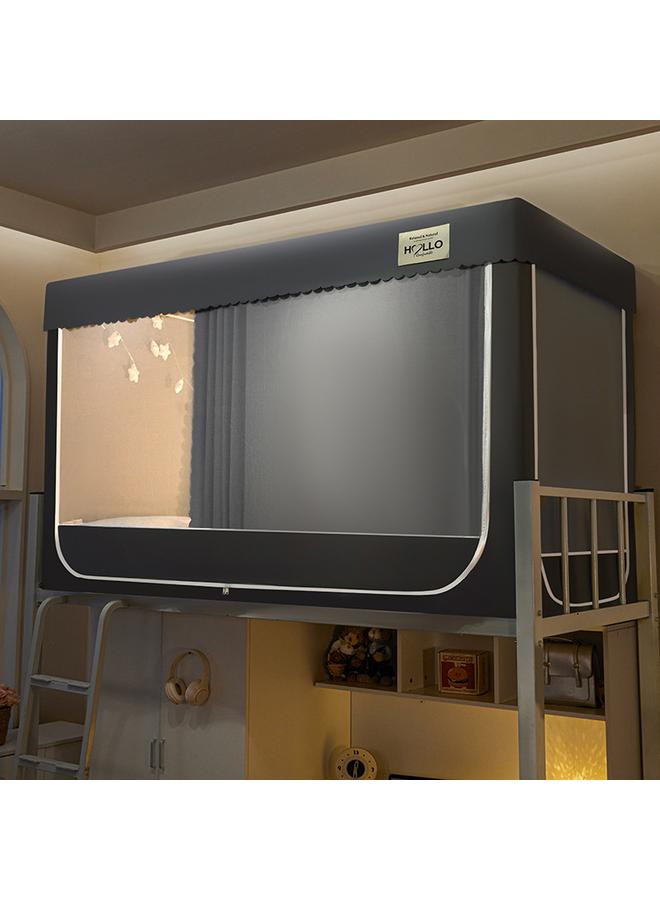 Bluejw Bed Curtain Mosquito Net Dormitory Shading Integrated Upper Bed Lower Bed Universal College Students' Dormitory All-inclusive Enclosed Essential Bed Curtain - Image 1