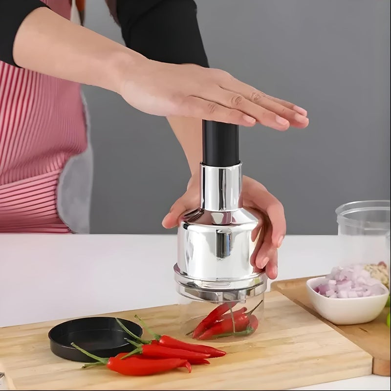 VENEXA Cutter Chilli Chopper Cutter Onion Garlic Chopper Squeezer Crusher Cutter Tool for Kitchen Vegetable Cutting Tool Hand Press Graters Slicer Tool Portable Tool Food Greater - Image 5