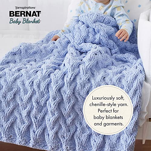 Bernat Baby Blanket Baby Pink Yarn - 3 Pack of 100g/3.5oz - Polyester - 6 Super Bulky - 72 Yards - Knitting/Crochet - Image 3