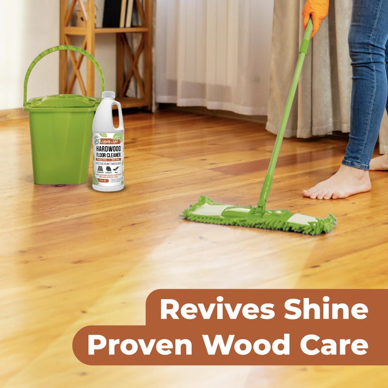 Mighty Mint Hardwood Floor Cleaner, Ready-to-Use with Mops and Sprayers, Natural Mint Scent, 32oz - Image 3