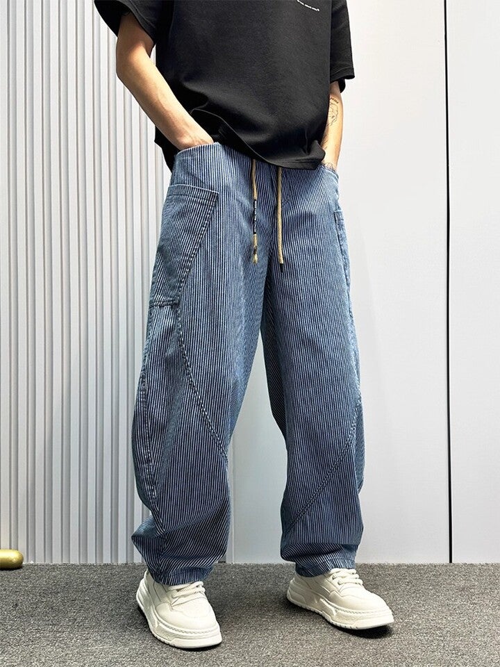 Unisex Classic Denim Jeans Loose Fit Daily Outdoor Wear - Image 2