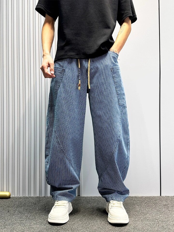 Unisex Classic Denim Jeans Loose Fit Daily Outdoor Wear - Image 4