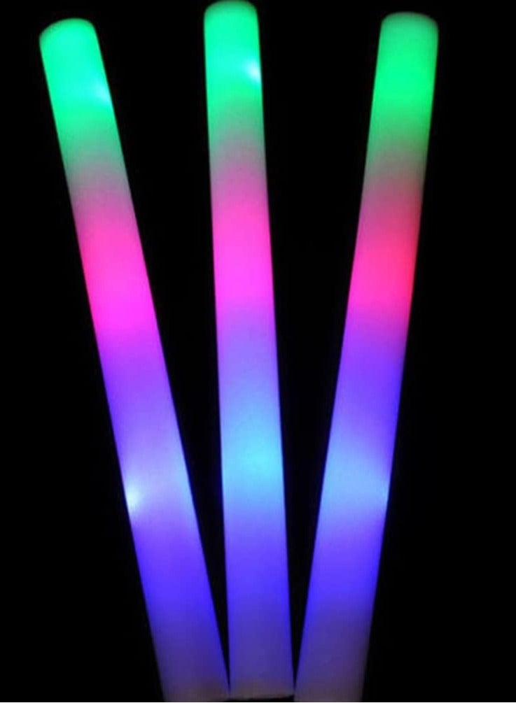 Cool Baby COOLBABY LED Foam Glow Sticks, 12Pcs LED Strobe Stick Light Up Foam Sticks Colorful Flashing LED Stick for Wedding Birthday Party Concert - Image 3
