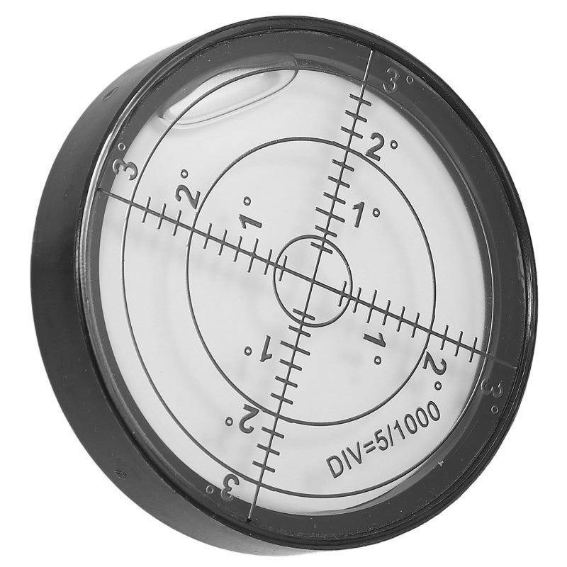 High Precision Mini Pocket Bubble Level Acrylic Black Frame Glass Surface for Carpentry Travel - Image 2