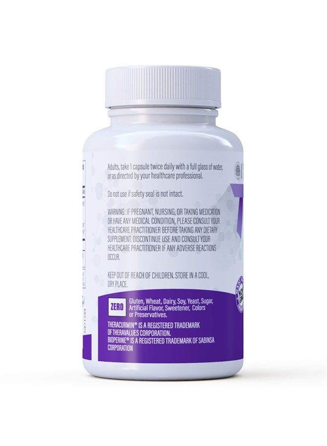 IMMUNOVITES Theracurmin BID 300mg (Curcumin 90mg per Cap.) [[600mg per Serving]] - Now w/Ginger & Bioperine (60ct Bottle)  - Image 3