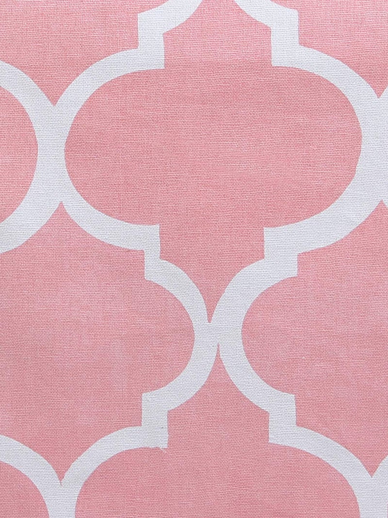 Dekor World Ogee Printed Pink Table Runner (33x120cm) (Pack of 1)-4 Seater Dinning & Center Table - Image 4