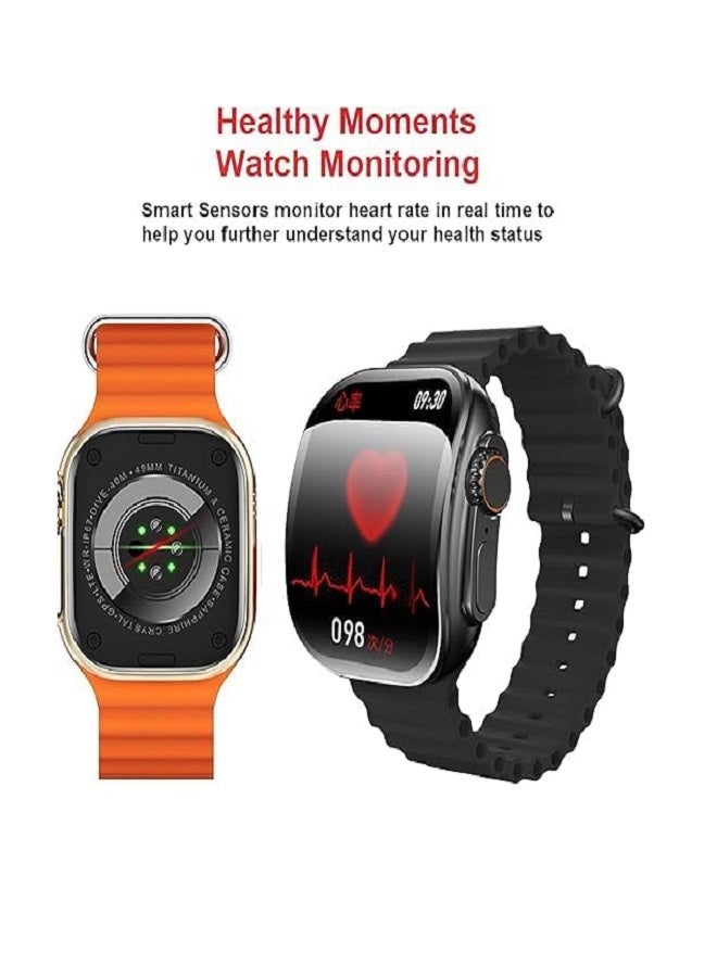 W&O X10 Ultra3 Series 8 (2024) Smart Watch Curved IPS display NFC Bluetooth V5 Call Waterproof IP67 Wireless Charger - Image 5