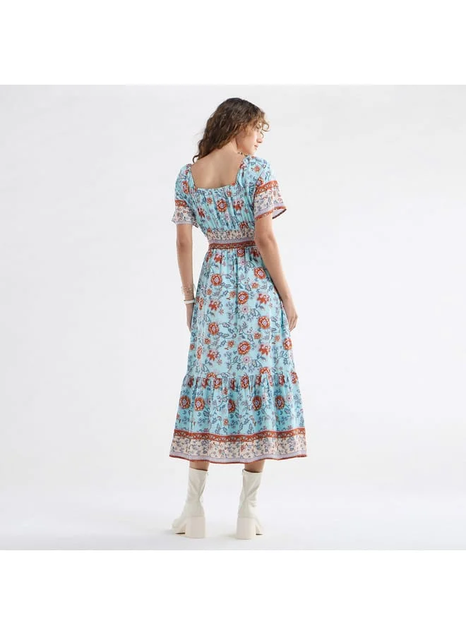 Splash FAV Floral Print Midi Dress