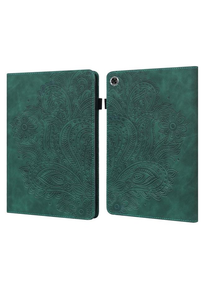 erorex - Case For Lenovo Tab M10 Plus Peacock Embossed Pattern TPU + PU Horizontal Flip Leather Case with Holder & Card Slots & Wallet & Sleep / Wake-up Function - Image 1