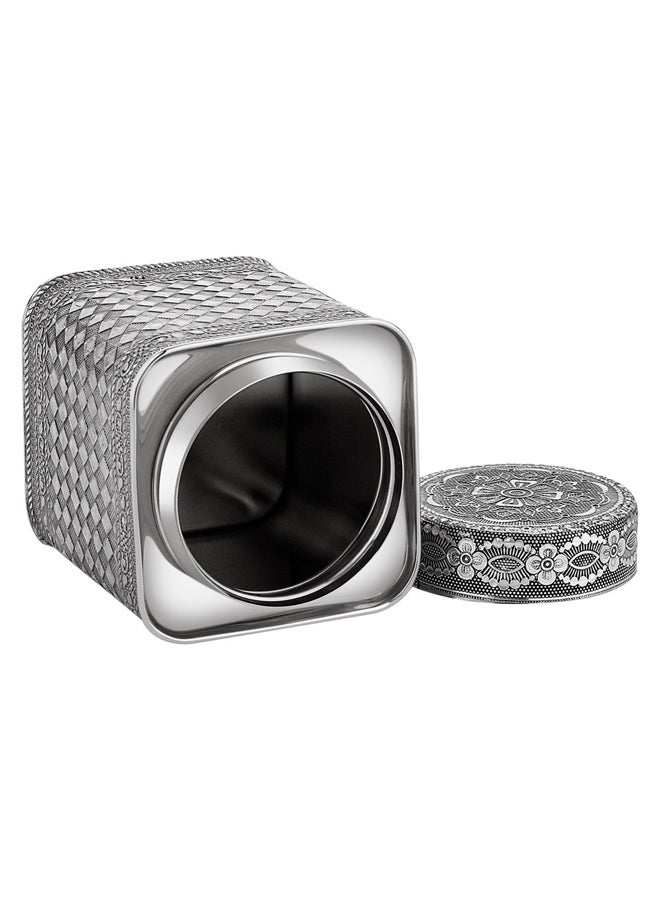 AL SANIDI Indian Stainless steel Spices storage, Tea, coffee and sugar storage for trips, Silver, 1 - Image 3