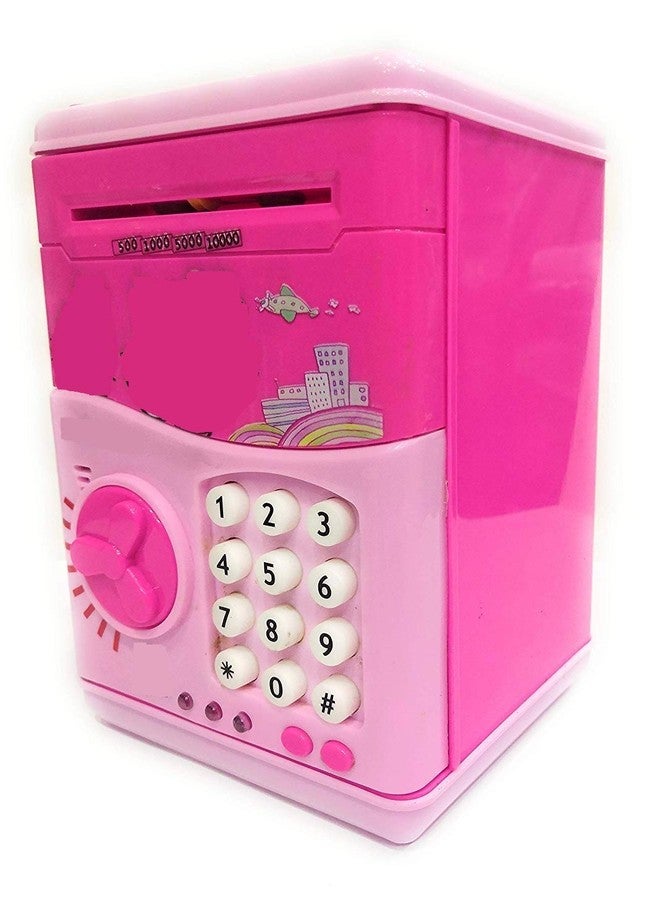 4AJ BAZAAR Money Safe ATM Kids Piggy Savings Bank with Electronic Lock Piggy Bank ATM with Password Multi Design - Image 4