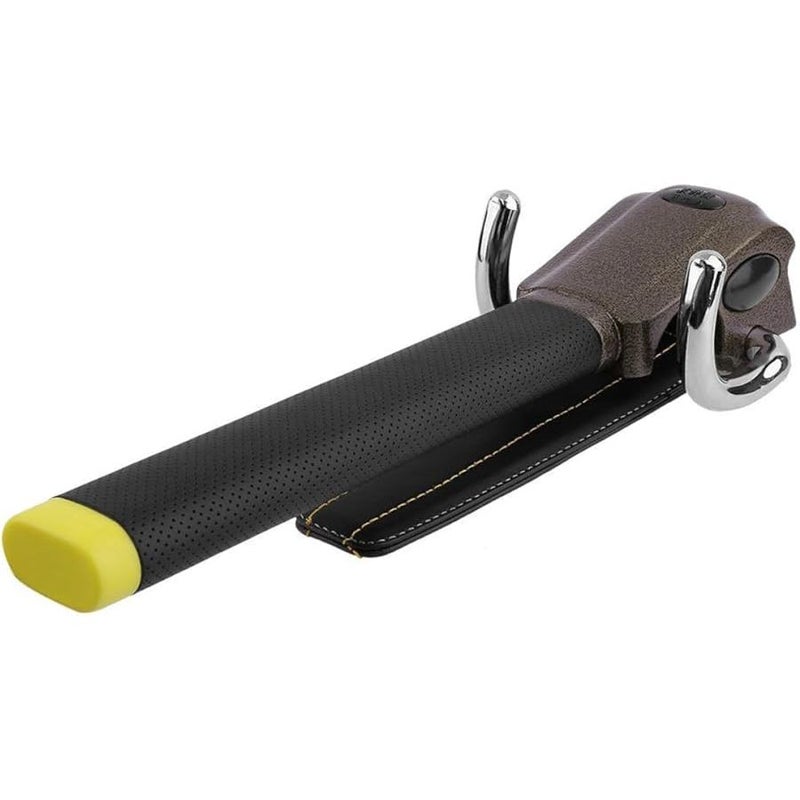 Steering Wheel Lock Anti Theft Security Lock with Black Protective Cover for Vehicle Protection - Image 1