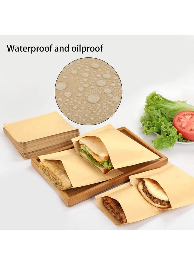 LoveBB 200 Pcs Kraft Paper Cookies Bags - Unbleached Small Paper Bakery Bags for Treats, Baked Snacks, Pastry, Donut, Bread (4.7x6.3 Inch) - Image 3