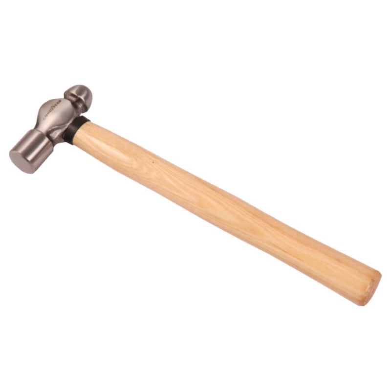 Metal Ball Pein Hammer with Handle (Silver)