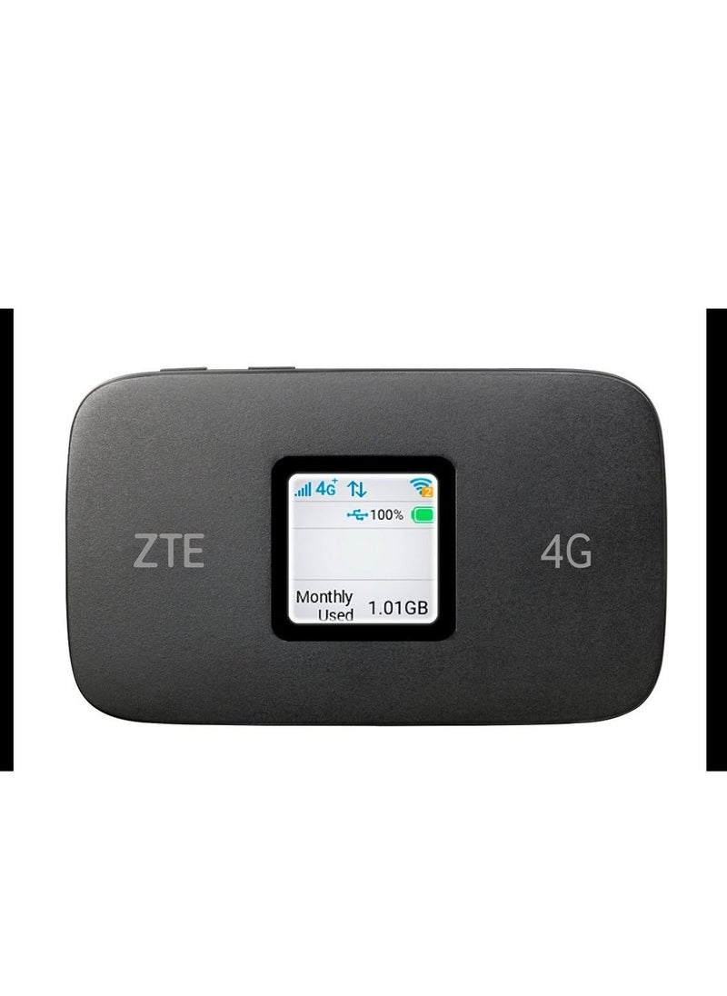ZTE - ZTE Mobile MIFI Router LTE CAT6 WIFI Dual Band 2*2 4G  300 Mbps MIFI. "LCD Color Screen" MF971RS - Image 1