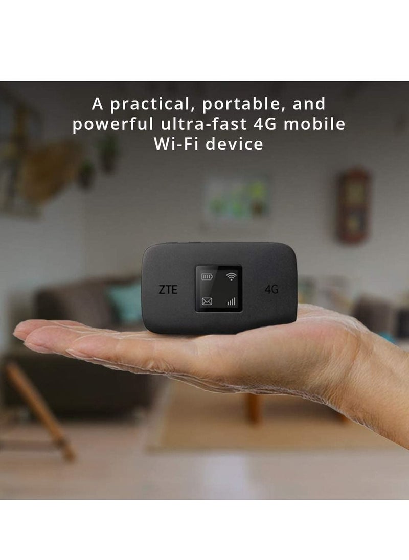 ZTE - ZTE Mobile MIFI Router LTE CAT6 WIFI Dual Band 2*2 4G  300 Mbps MIFI. "LCD Color Screen" MF971RS - Image 1