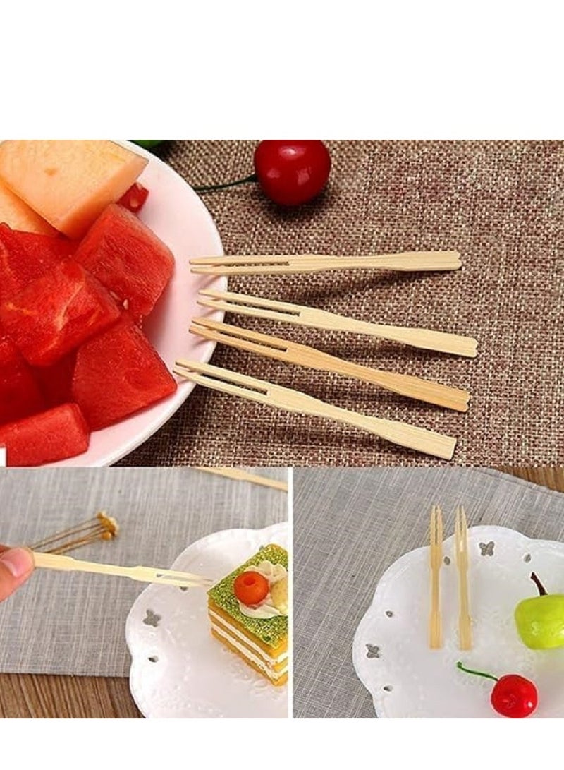 Premium quality multi-purpose bamboo picks, perfect for parties and picnics, includes 100 pieces to serve appetizers, fruits and desserts with elegance and convenience.  - Image 5