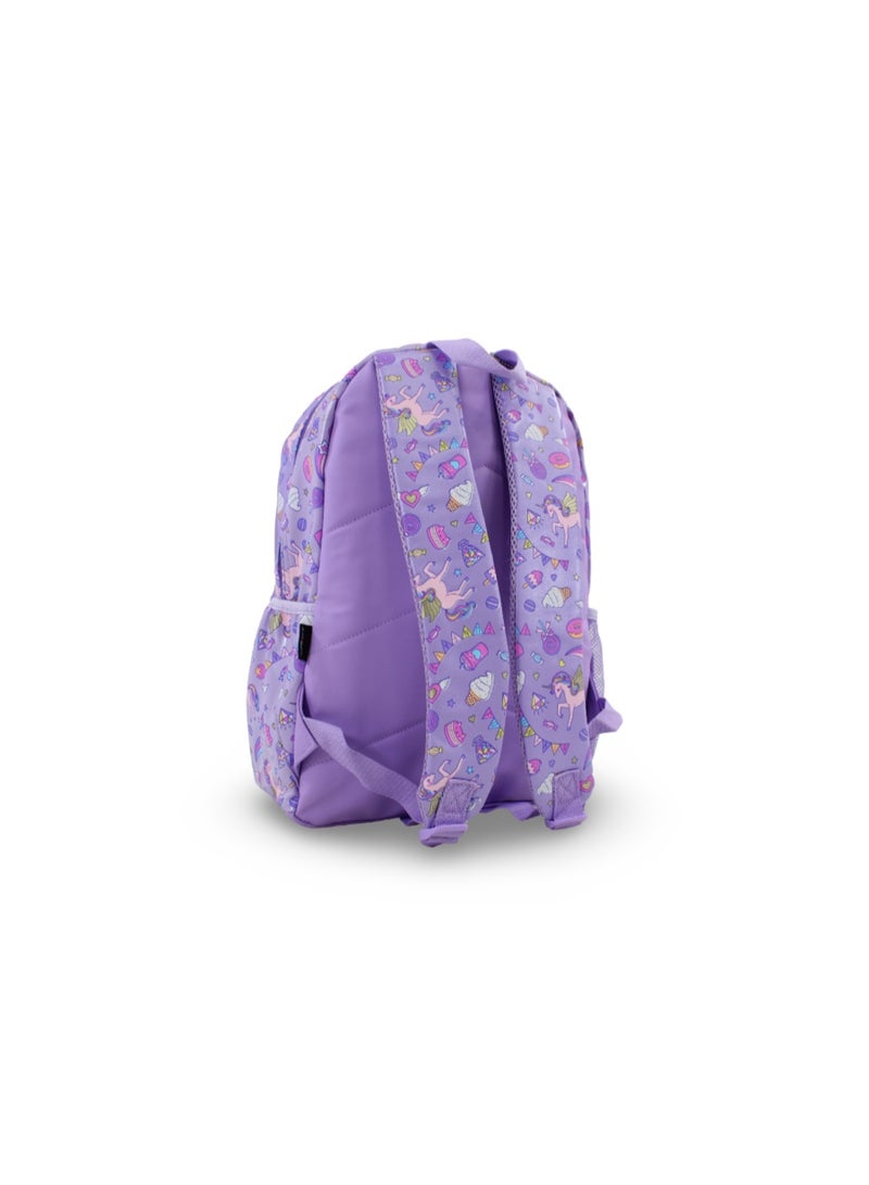 سميجل حقيبة ظهر Smiggle بتصميم وحيد القرن، مقاس 17 بوصة – بنفسجي - Image 2