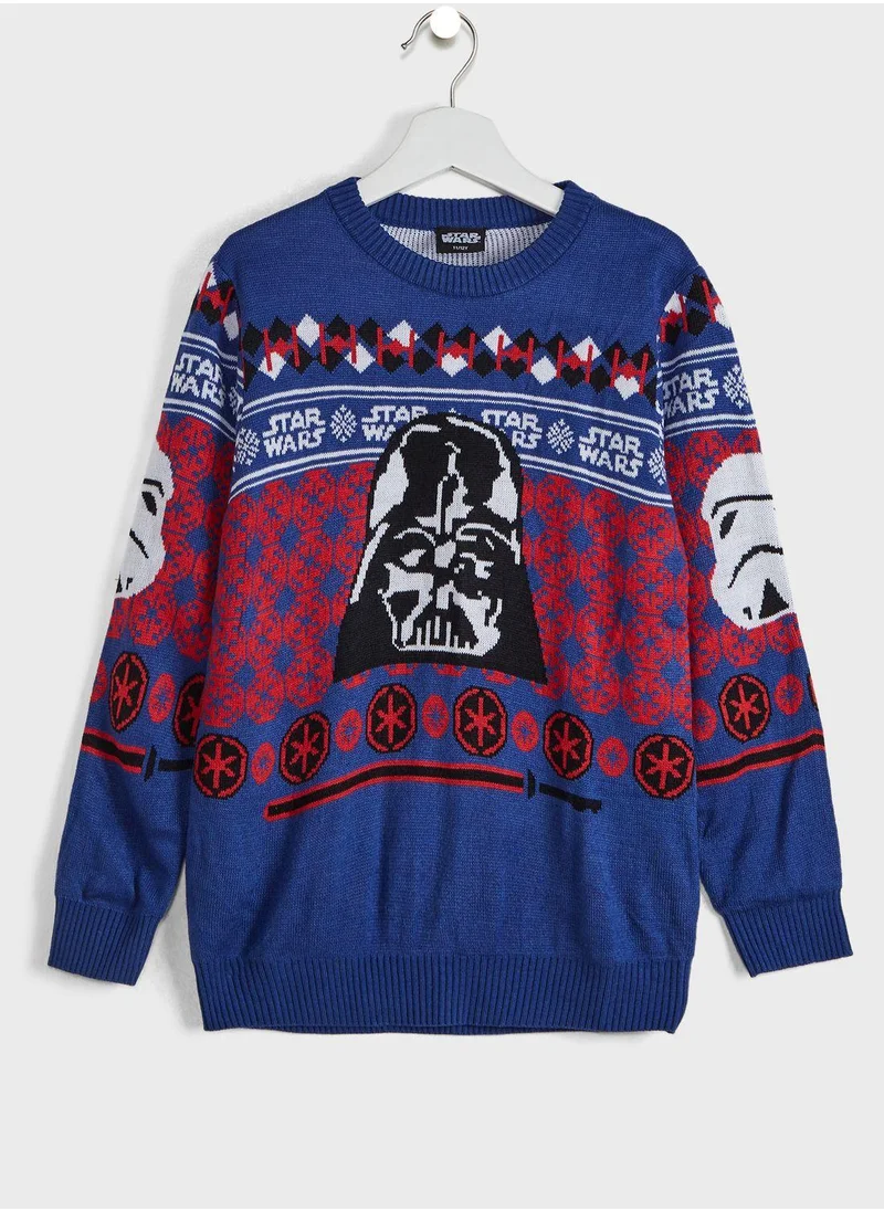 STAR WARS Kids Starwars Christmas Sweater