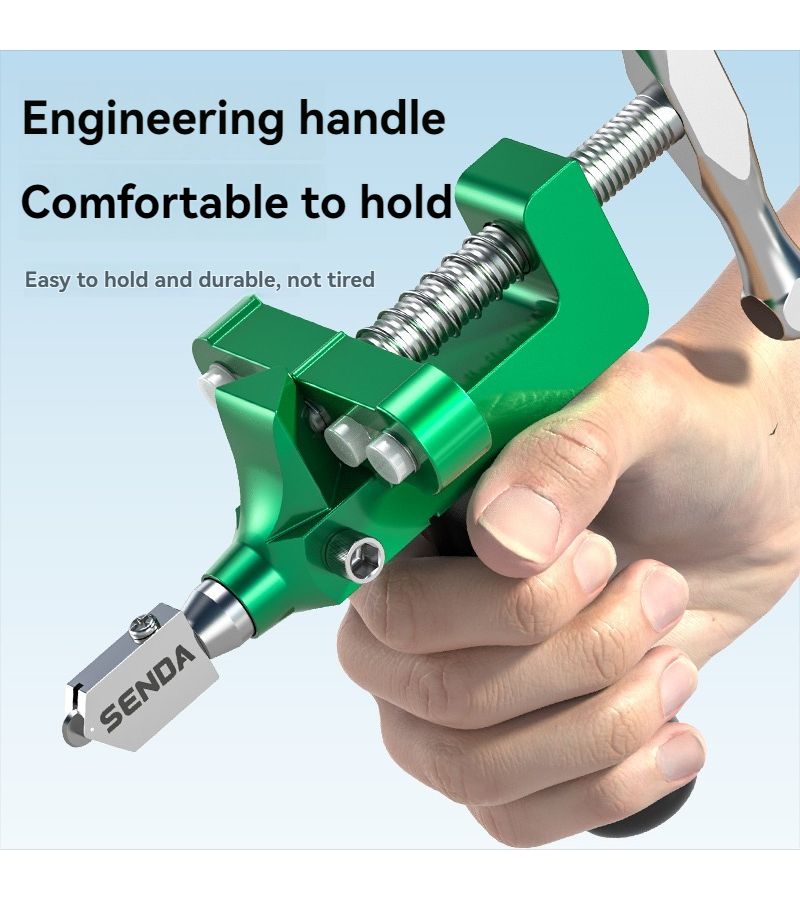 03980101 Multifunctional Tile Cutter With Diamond Tipped Blade Handheld Push Cutter - Image 1