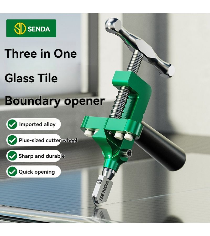 03980101 Multifunctional Tile Cutter With Diamond Tipped Blade Handheld Push Cutter - Image 4