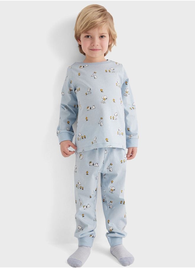 DeFacto - 2 Piece Regular Fit Crew Neck Snoopy Licensed Knit - Image 1