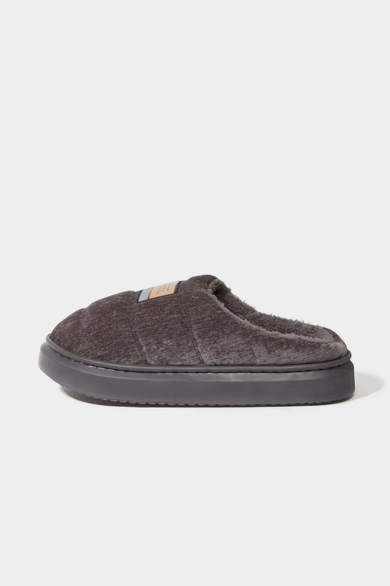 Defacto Man Flat Sole Home Slippers