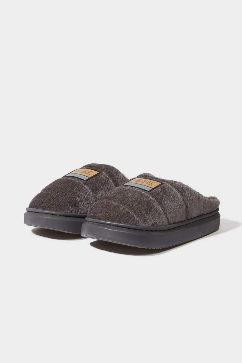 Defacto Man Flat Sole Home Slippers