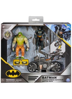 DC Comics Batman Transforming Batcycle Battle Pack With Exclusive 4Inch Killer Croc And Batman Action Figure Kids Toys For Boys And Girls Ages 4+  - Image 3