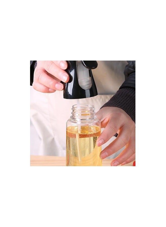 بخاخة زيت طبخ قابلة لإعادة التعبئة – للطهي والقلي والسلطات – أسود - Image 4