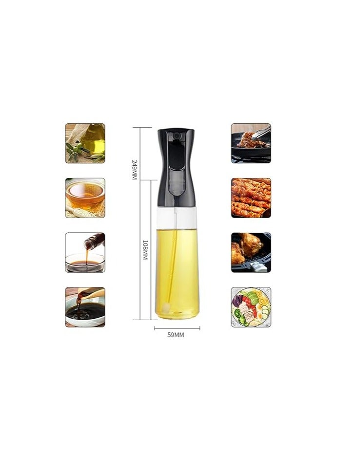 بخاخة زيت طبخ قابلة لإعادة التعبئة – للطهي والقلي والسلطات – أسود - Image 5
