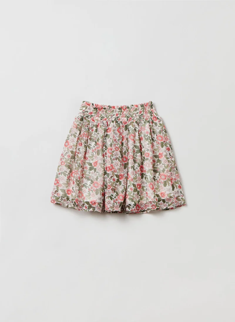 او في اس OVS Skirt With Floral Pattern