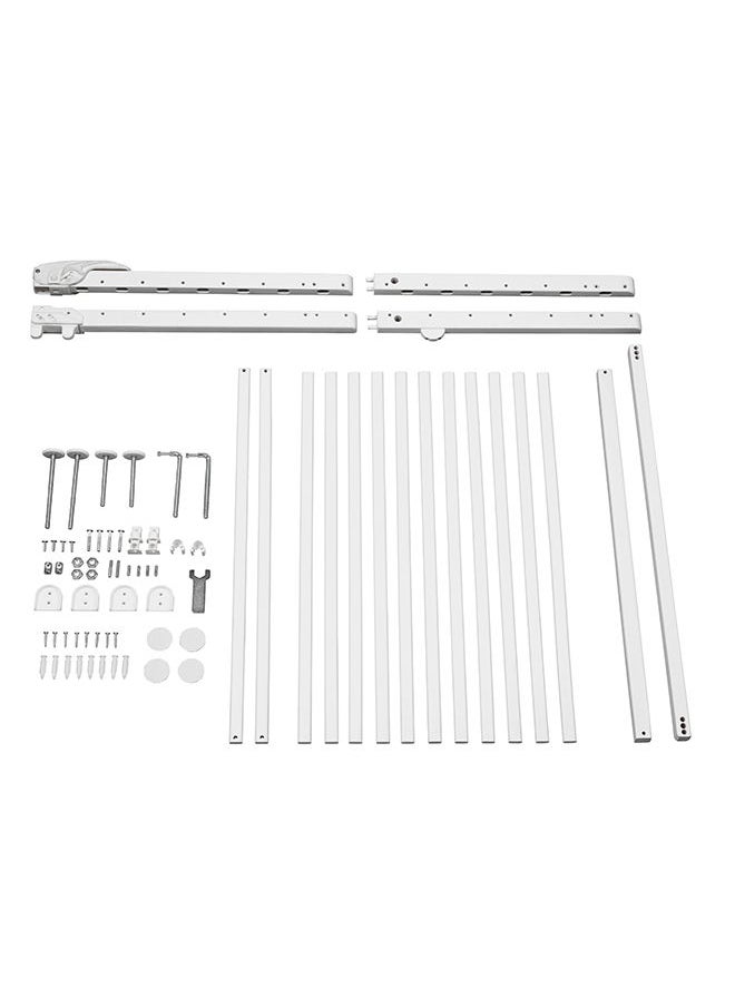 Badabulle Deco Pop Wooden Extending Safety Gate - White  - Image 1